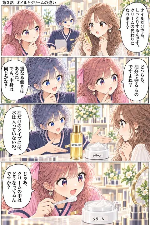 第3話 オイルとクリームの違い