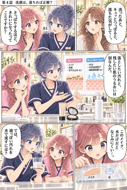 第4話 洗顔は落ちれば正解？