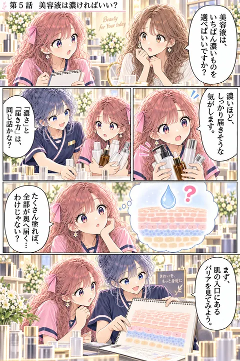 第5話 美容液は濃ければいい？