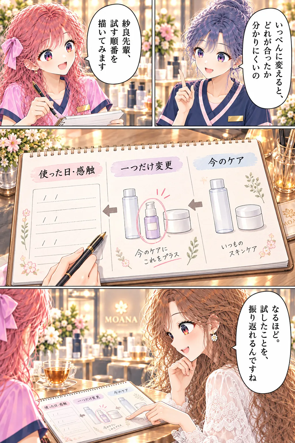 第15話 気になる美容液、いっぺんに使っていい？ 2ページ目