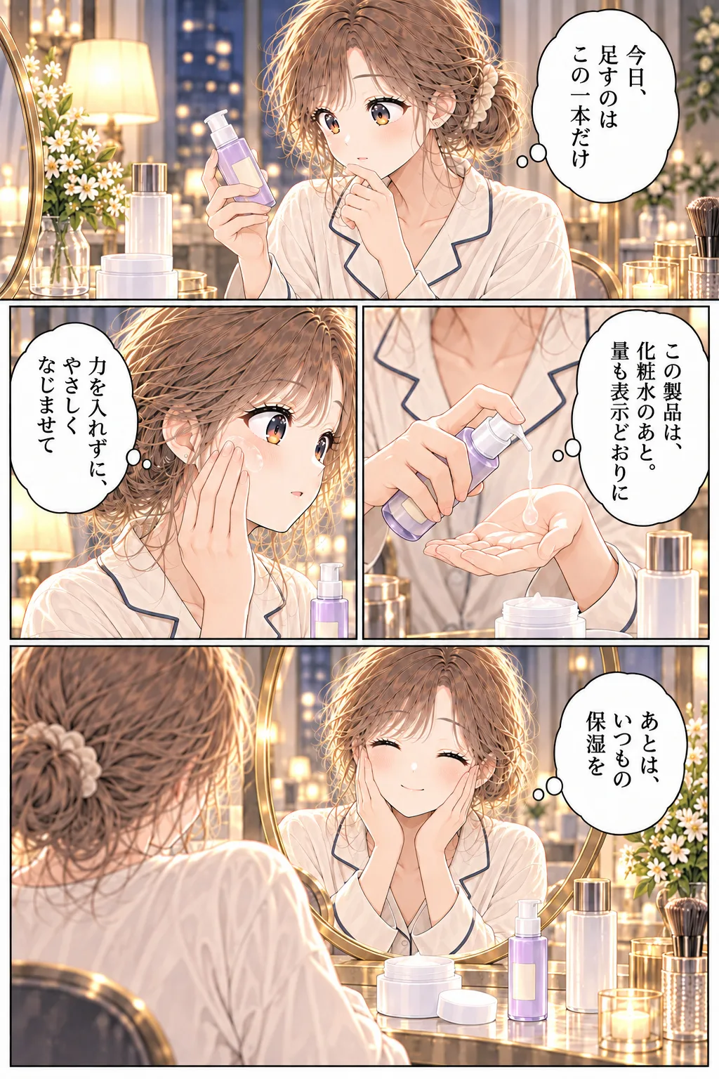 第15話 気になる美容液、いっぺんに使っていい？ 4ページ目