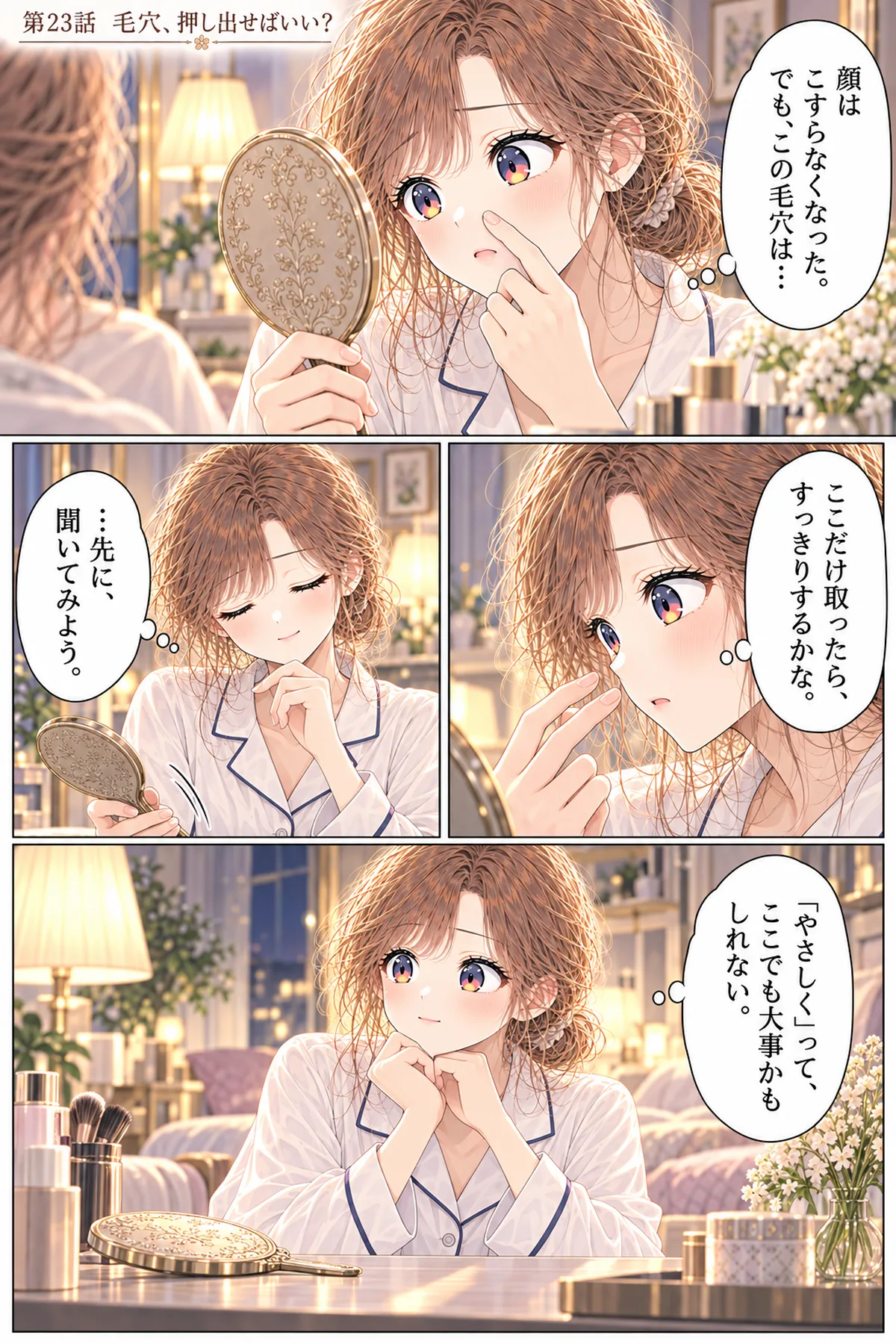 第23話 毛穴、押し出せばいい? 1ページ