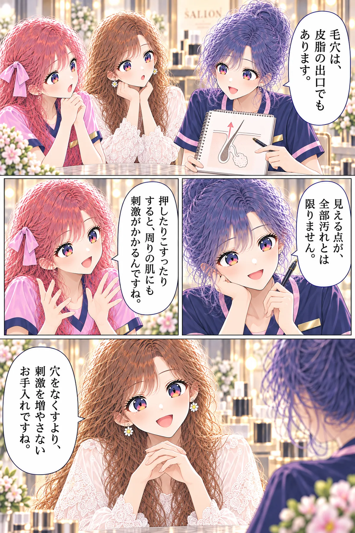 第23話 毛穴、押し出せばいい? 3ページ