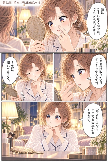 第23話 毛穴、押し出せばいい？