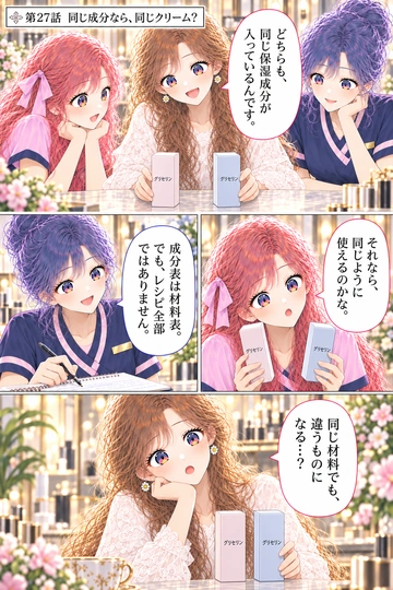 第27話 同じ成分なら、同じクリーム？
