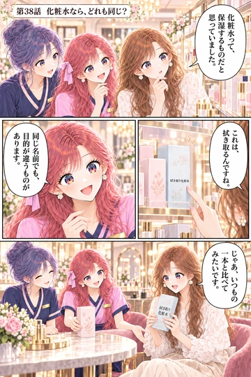 第38話 化粧水なら、どれも同じ？