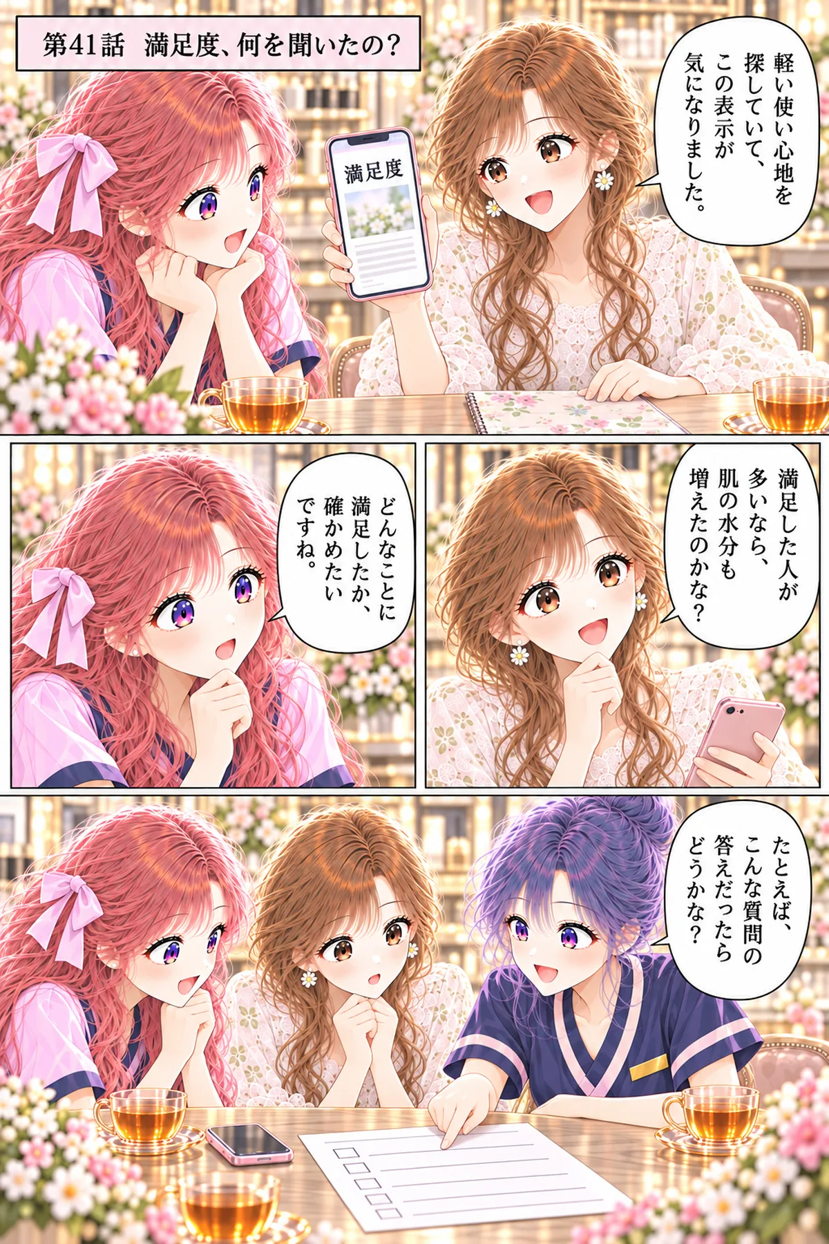 第41話 満足度、何を聞いたの？ 1ページ