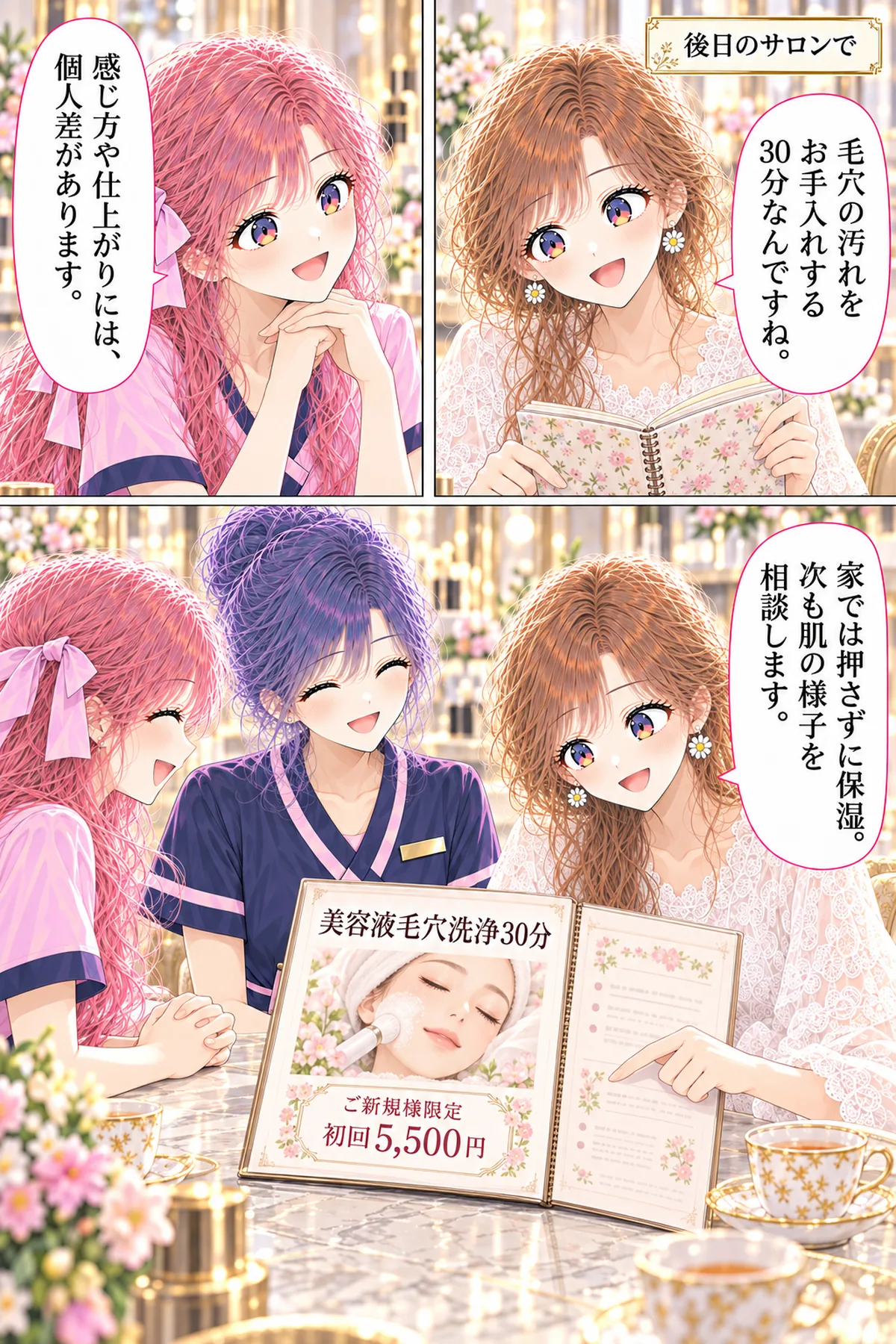 第50話 美容液毛穴洗浄 5ページ