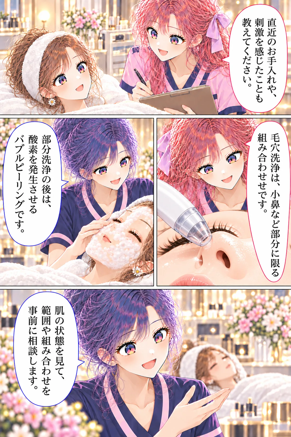第51話 美容液毛穴洗浄+バブルピーリング 3ページ
