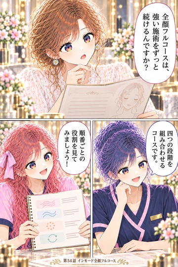 第54話 インモード全顔フルコースの1ページ目