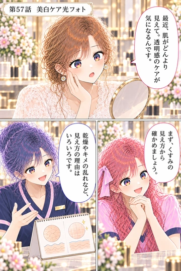 第57話 美白ケア光フォトの1ページ目