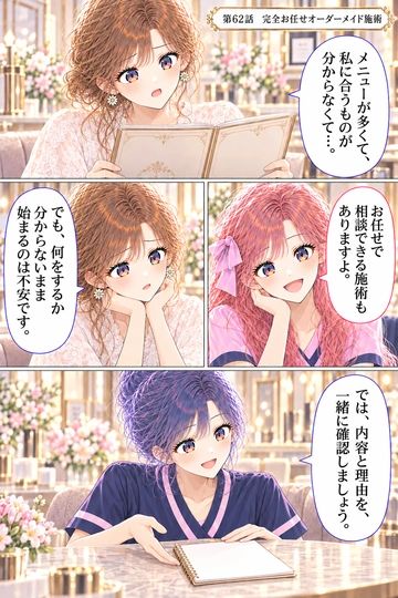第62話 完全お任せオーダーメイド施術の1ページ目