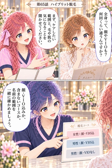 第65話 ハイブリット脱毛の1ページ目